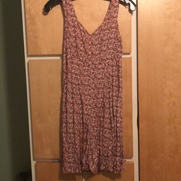Pink Flowered Dress/Romper - Picture 1 of 4